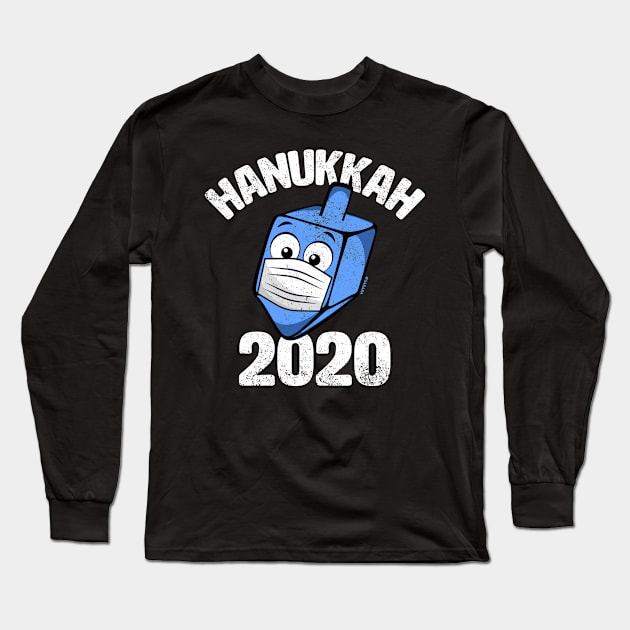 Hanukkah 2020 Dreidel Wearing Face Mask Long Sleeve T-Shirt by sababa